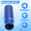 2X Phantom Power Adapter Microphone System Audio Mixer for Condenser Mic 48V XLR Mic Adapter 3.5mm 4