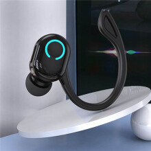 2X S10 Earphone Wireless 5.2 Ear-Mounted HIFI Stereo Voice Control Earphones IPX with Microphone,Black