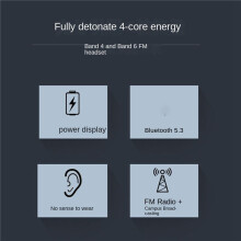 2X Wireless Headset Headphone with Mic Foldable over Ear 5.3 Earphone Support TF Card FM Radio Black