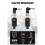 2X 0V/48V Microfono Wireless XLR Trasmettitore e Ricevitore Microfono Sistema Wireless Ricaricabile per Microfono Dinamico 7