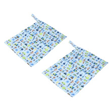 2 piezas B21 bolsas de tela para húmedo y seco 40x29 cm con dos cremalleras