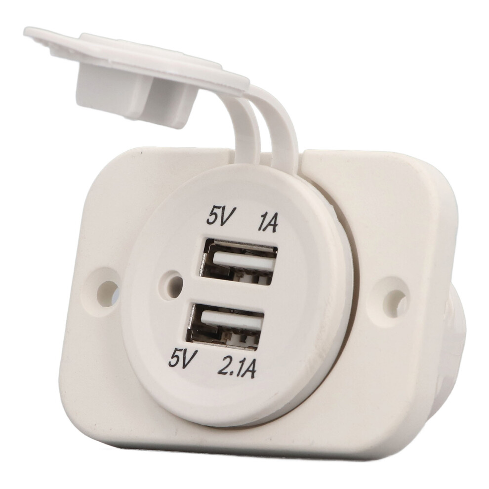 Dual Usb Car Charger Dc5v 2.1A + 1A Led For Dc12-24V Vehicles Blue 9401386004094