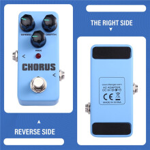 Pedal de Efectos para Guitarra Eléctrica CHORUS FCH-2, Portátil, con Bypass Real, 3 Perillas de Control, Pedal de Efectos para Guitarra.