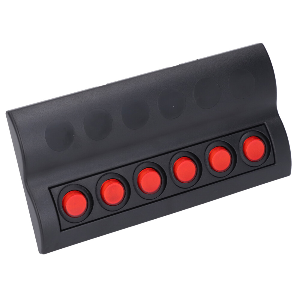 Marine 6-Gang Waterproof Switch Panel Ip65, Dc12v, Aluminum Alloy 3561386004336