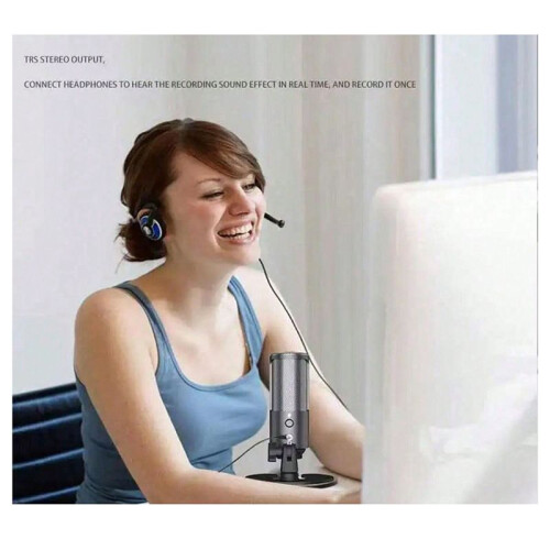 USB Gaming Microphone Kit for PC,PS4/5 Condenser Cardioid Mic Set with RGB Light,for Streaming 2