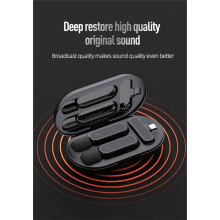 MicróFono InaláMbrico HD Radio Live K61 con MicróFono Dual de 20 Metros para TeléFono MóVil, TikTok y GrabacióN de Videos Cortos (Tipo C)