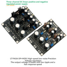 Carte D'Alimentation Régulée Linéaire 3 Voies LT1963A pour Amplificateur DAC RF HiFi DIY, Version OP MOS