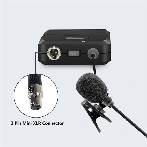 Microfono Lavalier Professionale per Trasmettitore Bodypack Wireless Amost  3 Pin XLR 1
