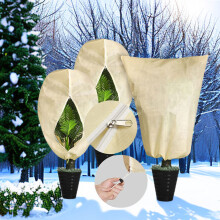 (Beige Yellow) Winter Plant Cover - Breathable & Rainproof