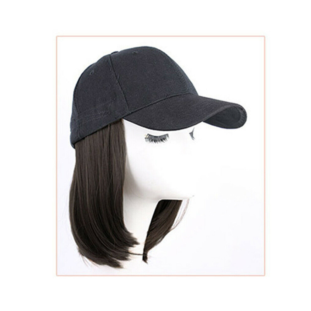 Penghui-Toys Unisex Black (Black) Short Bob Wig Hat - Adjustable & Easy Care