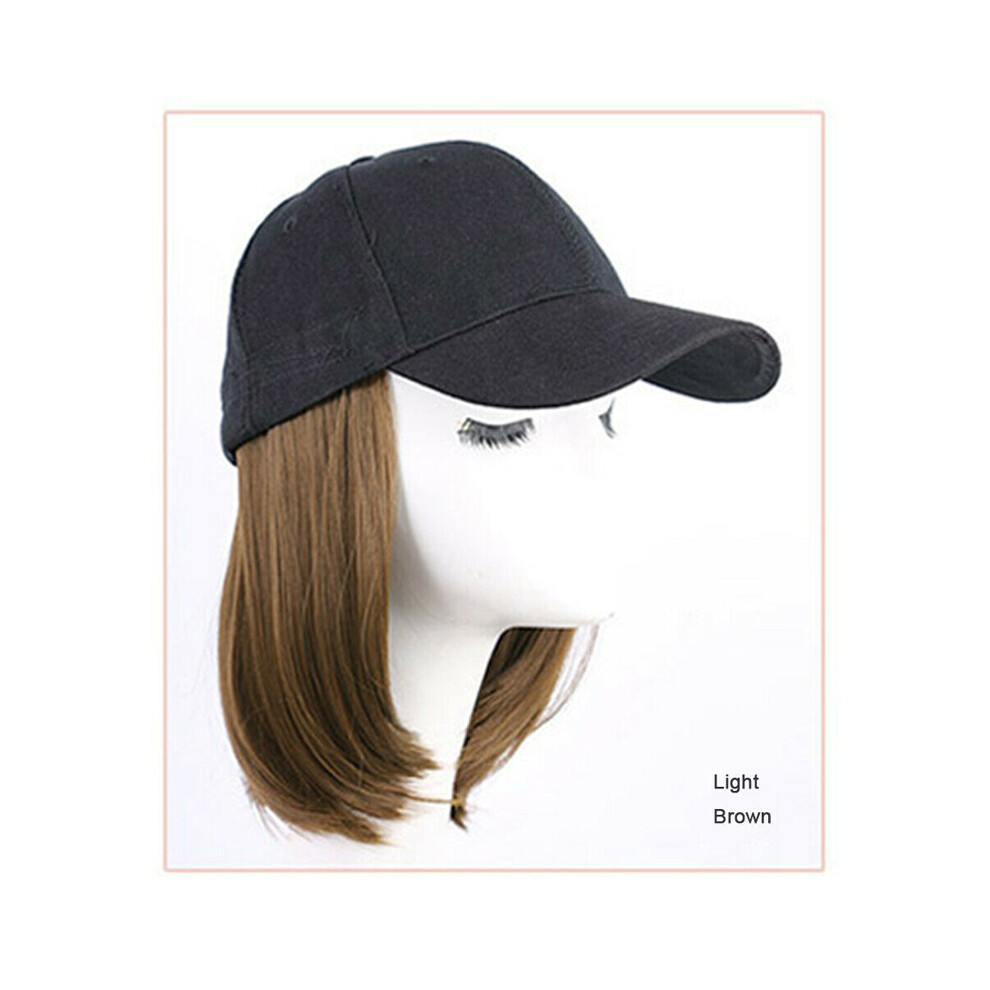 Penghui-Toys Unisex Brown (Light ) Short Bob Wig Hat - Adjustable & Easy Care