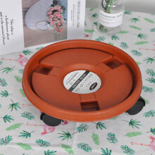 (Black) Rolling Plant Stand with Wheels for Indoor/Outdoor Use