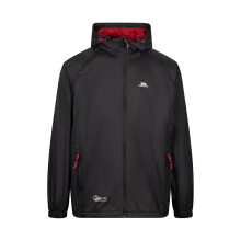 (3XS, Black/Red) Trespass Unisex Adult Qikpac Waterproof Jacket