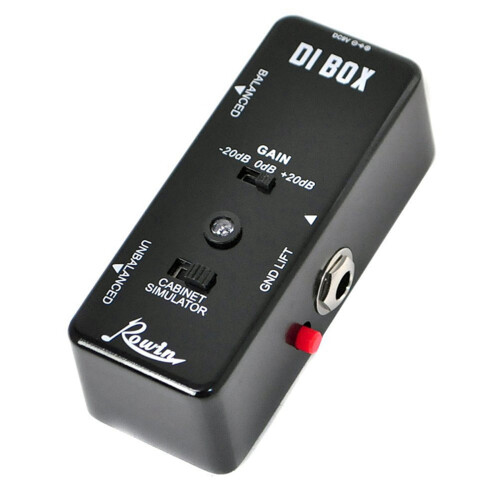 2X Rowin DI BOX LEF-331 Micro-DI with Cab Sim and Gain Guitar Effect Pedal True Bypass 1