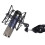 2X Microphone Shock Mount Support Réglable Support de Microphone D'Enregistrement Support En Métal Support de Microphone Pod (Noir) 2