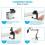 2X Heavy-Duty Table Mount Clamp, C Mounting Clamp Holder with Headset Hook Hanger 1