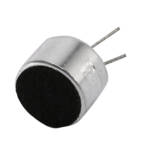 30 Pcs 2 Pin  MIC Capsule Electret Condenser Microphone Silver Tone Black 2
