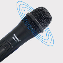 2X Zansong Uhf USB 3.5mm Wireless Microphone Megaphone Handheld Mic with Receiver for Karaoke Speech Loudspeaker V20