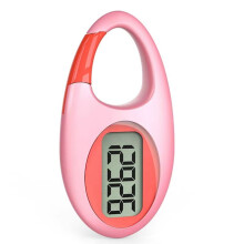 Digital Pedometer 3D Walking Step Counter for Outdoor Sports Running Kids Men Women Walking Tracker & Red