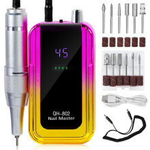 45000RPM Rechargeable Nail Drill Machine Electric Nail Drill Sander Low Noise Manicure Machine