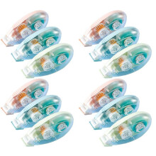 12 Pack Double Sided Tape Roller 3 Colors Scrapbook Tape Adhesive Roller Tape for Scrapbooking Tape Runner