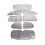 For  Land  Prado Car Window Windshield Sunshade Front UV Protect Reflector Sun Visor Accessories ,8PCS 1