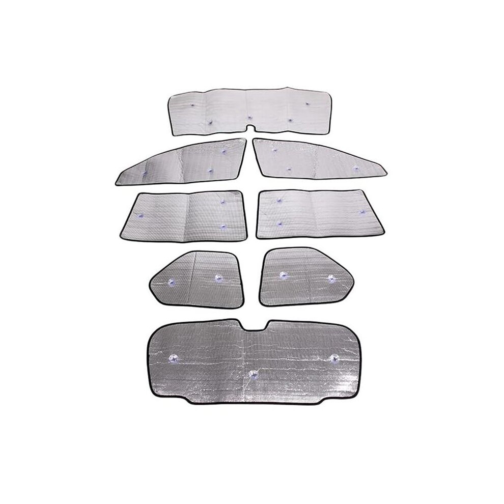 For Land Prado Car Window Windshield Sunshade Front Uv Protect Reflector Sun Visor Accessories ,8Pcs 4712536770901