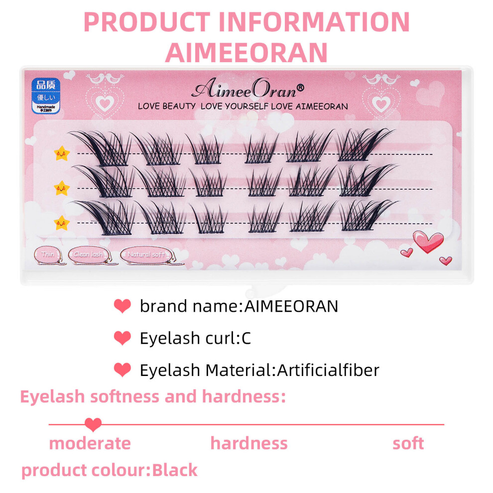 Roc-Electron Fluffy Diy False Eyelashes For Women