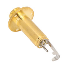 6,35 mm Mono Endpin Gitarrenbuchse Messinglegierung Gold