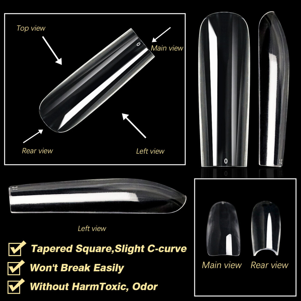 Dachuang Beauty (4) French Tip Nail Molds, Non-Marking & Transparent