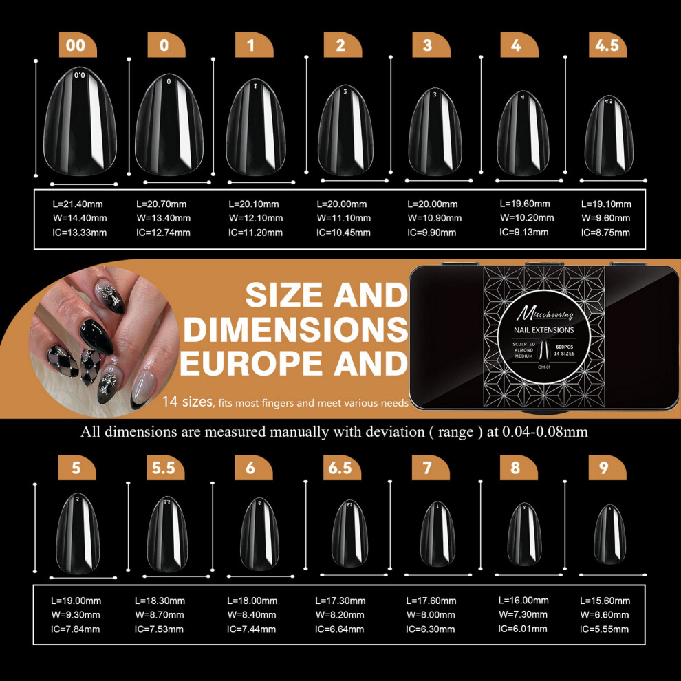 Creation-3C (1) Transparent French Tip Nail Molds Set (50 Chars)