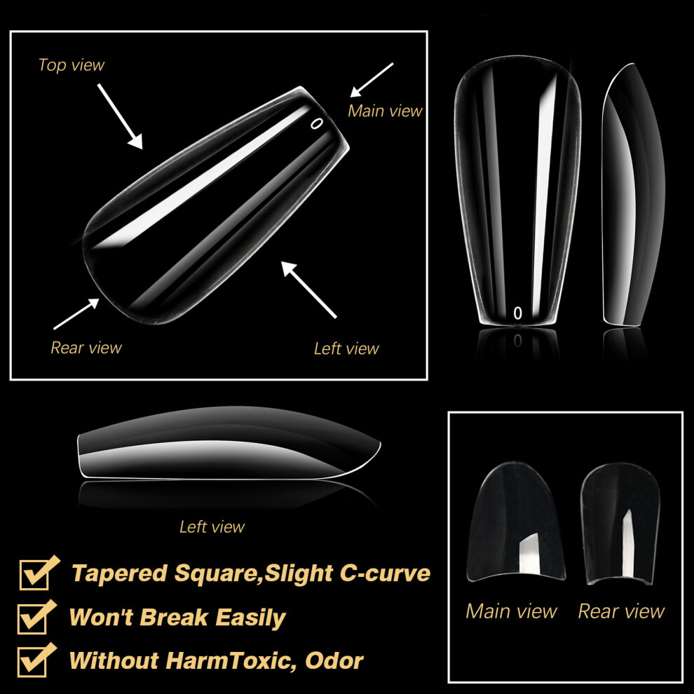 Roc-Electron (14) French Tip Nail Molds - Non-Marking Salon Manicure Tool