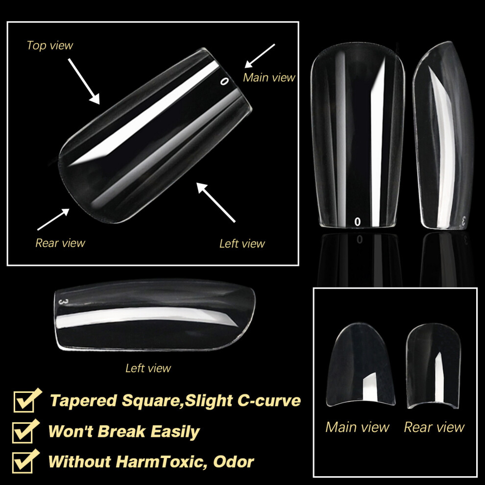 Dachuang Beauty (11) French Tip Nail Molds, Non-Marking & Transparent