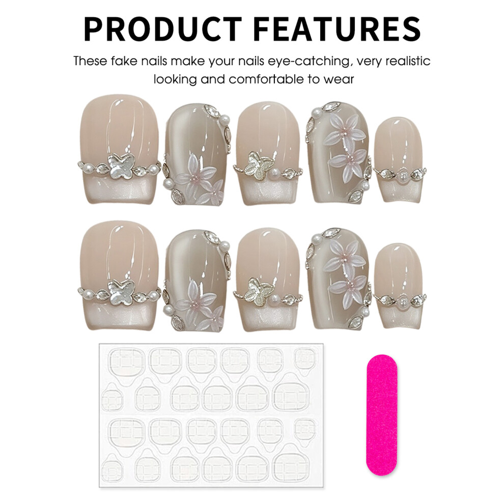 Penghui-Toys (2) Cat Eye Press-On Nails - Durable & Comfortable