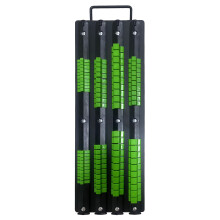(4 rows of sleeve racks green) 80-Piece Heavy Duty Socket Organizer for Mechanics