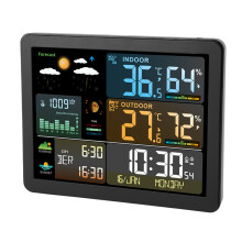 Wireless Color Weather Station with Display, Indoor/Outdoor Temp & Humidity
