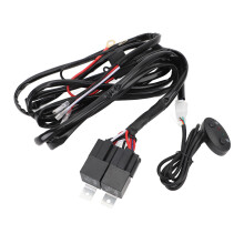 DC12V High/Low Beam Wiring Harness Kit 40A 16AWG 6.56ft Double Color