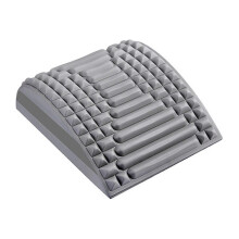 (Grey)Neck & Back Stretcher Professional Neck Back Massager Shock Absorption Sit-up Cushion