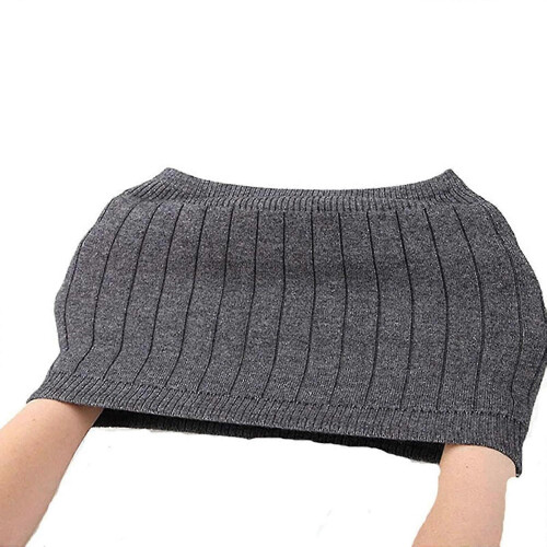 (XL, TAN) Cashmere Elastic Waist Support Back Warmer 2