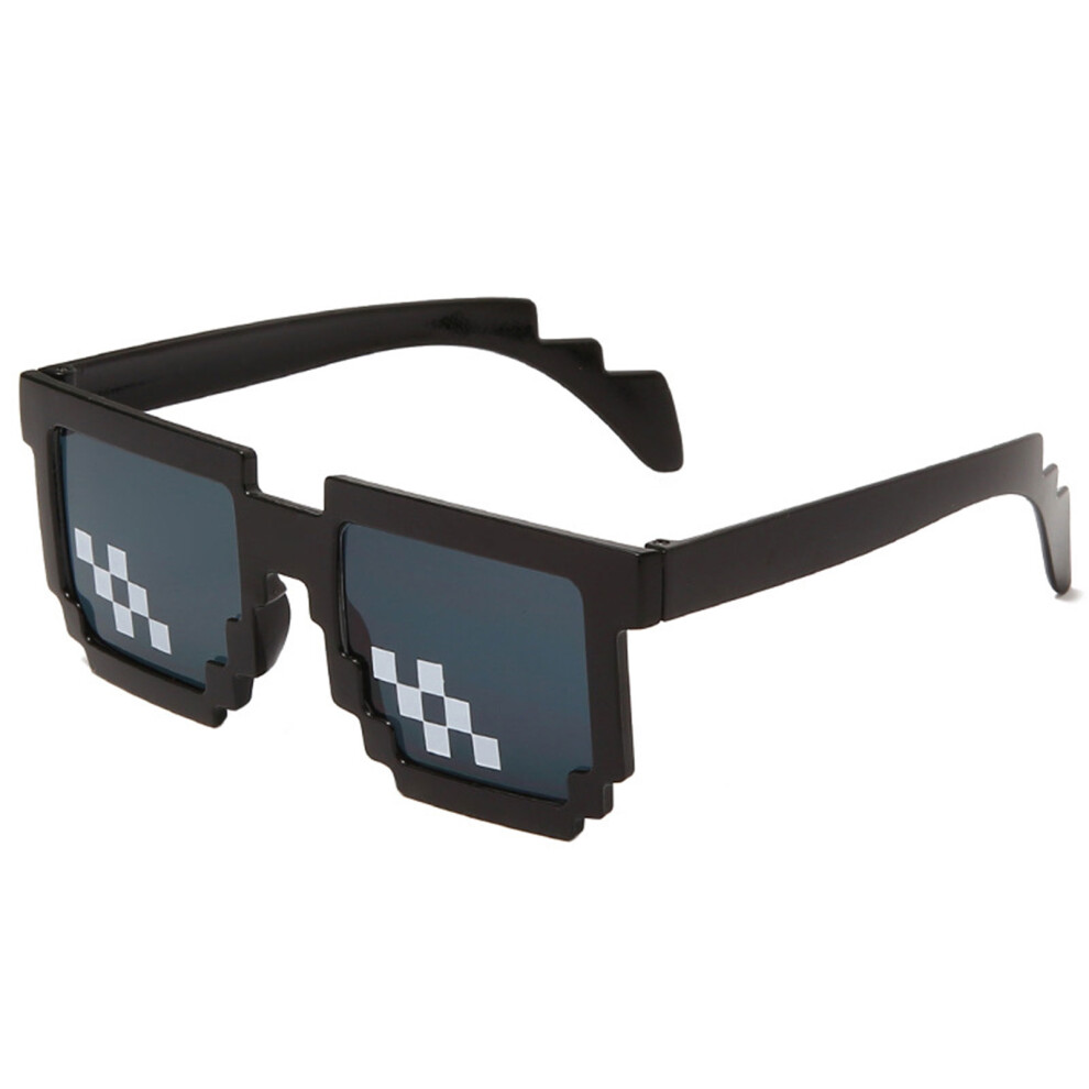 Penghui-Toys (Large Frame) 2D Mosaic Sunglasses For Men & Women - Thug Life Party