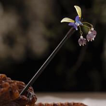 (4) Vintage Flower Wood Hair Stick for Women & Salon