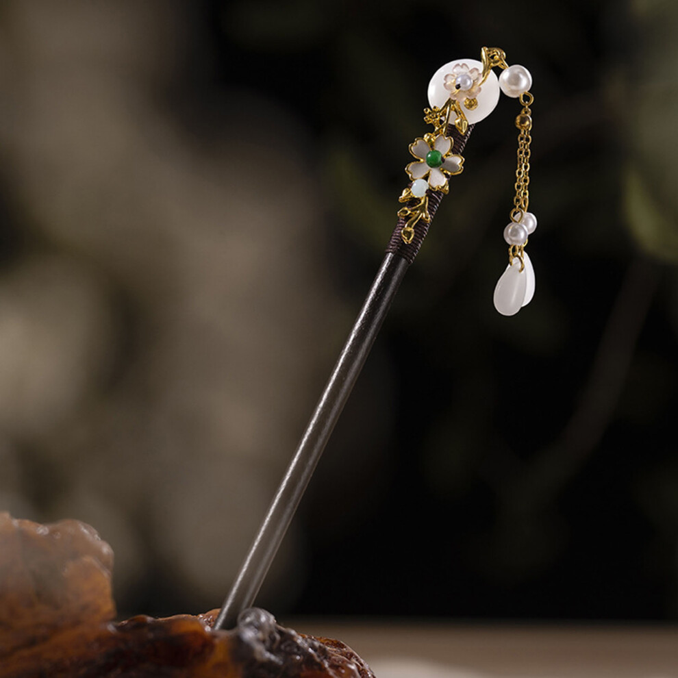 Phui-Pet-Supplies (1) Vintage Wood Hair Stick, Chinese Style Hair Tool