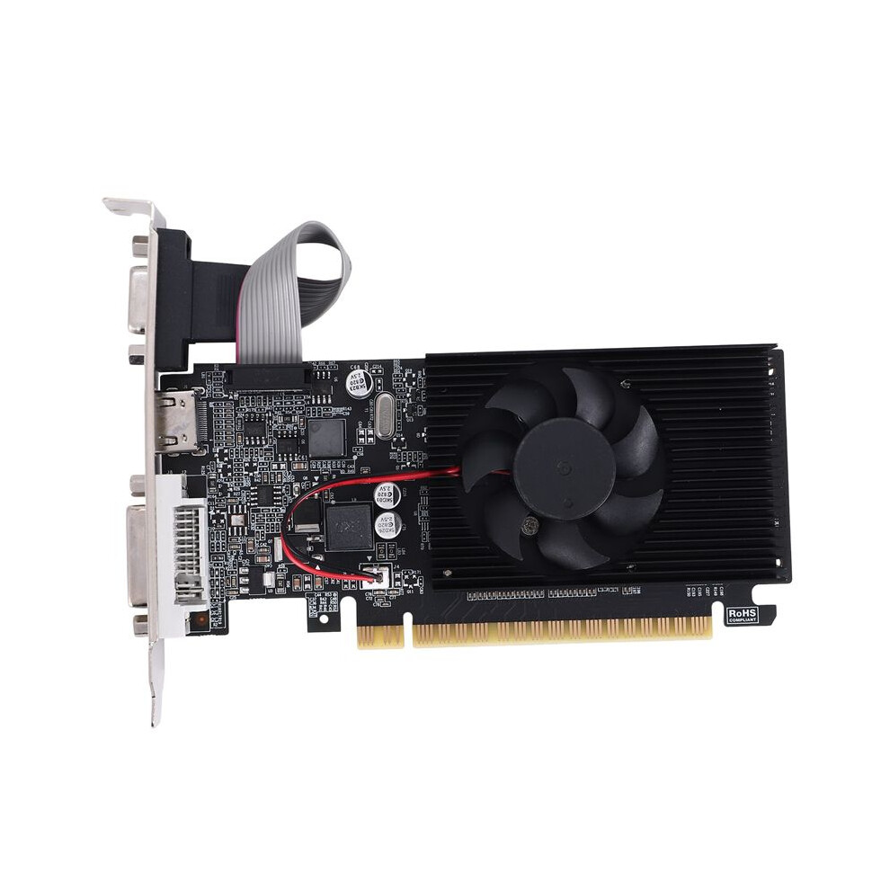 610 1G Ultra-Fast Card 1Gb 64Bit Ddr3 810/500Mhz Pci-E 1.1 X16 Desktop Small Chassis Pc Gaming Card 4713241348546