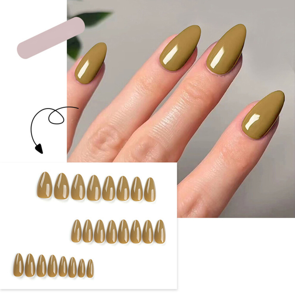 Penghui-Toys (Jp3007) Glossy Press-On Nails For Women, Long Lasting & Waterproof