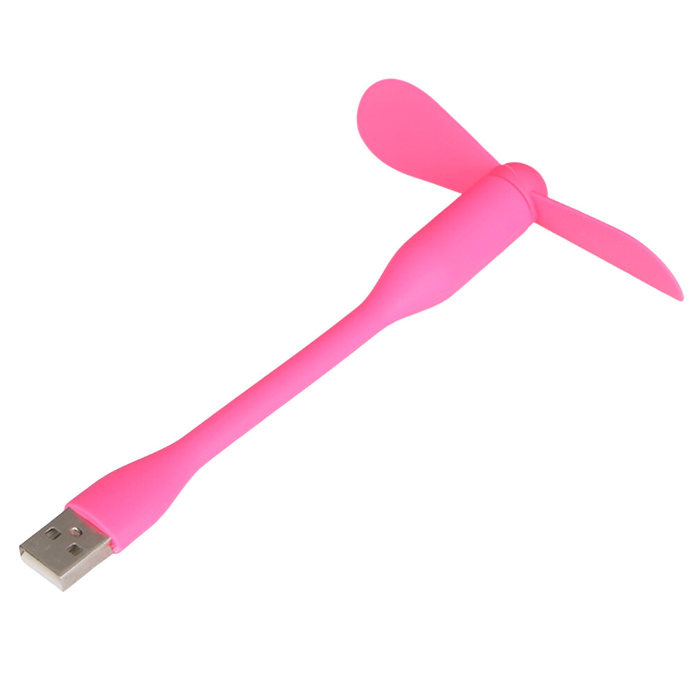 (Rose ) Usb Cooling Fan - Quiet, Portable For Laptop & Tablet Red 6265976273665