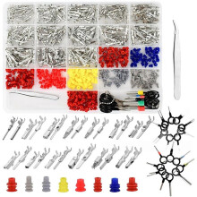 769PCS 26Type Pins Connector Kit,Car Electrical Wire Connector Pins Terminal 1-3.5mm Automotive Pin Connectors