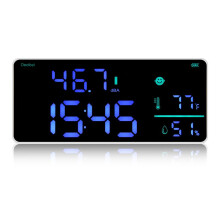 Decibel Meter Wall Hanging Sound Level Meter 30-130DB Range 8.6 Inch Large LED Display Noise  Temperature