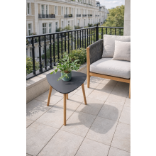 Malme Extra Large Outdoor Side Table for Balcony & Patio in Storm Grey