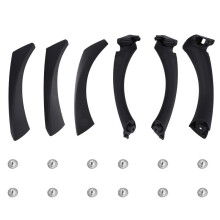 Set di Maniglie per Portiera di Ricambio per Serie 3 E90 E91 E92 316 318 320 325 328i 2004-2012 LHD Nero