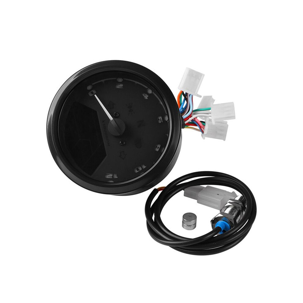 Motorcycle Lcd Instrument Odometer Tachometer Speedometer Digital Lcd Oil Gauge With Induction Sensor 4713860176773